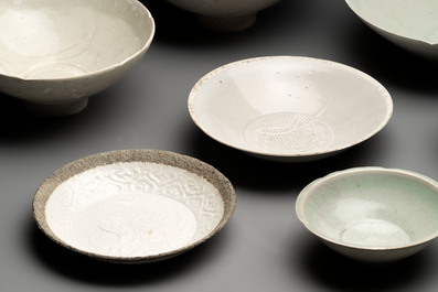 Seven Chinese monochrome wares, Yuan/Ming