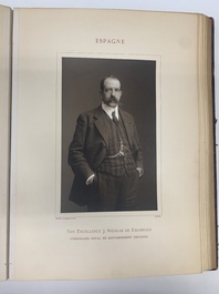 A commemorative book for foreign participators of the Brussels International Exhibition, dated 1910