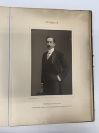A commemorative book for foreign participators of the Brussels International Exhibition, dated 1910