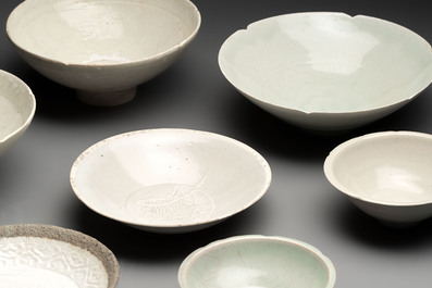Seven Chinese monochrome wares, Yuan/Ming