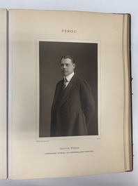 A commemorative book for foreign participators of the Brussels International Exhibition, dated 1910