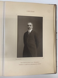 A commemorative book for foreign participators of the Brussels International Exhibition, dated 1910