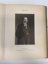 A commemorative book for foreign participators of the Brussels International Exhibition, dated 1910