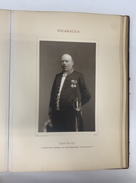 A commemorative book for foreign participators of the Brussels International Exhibition, dated 1910
