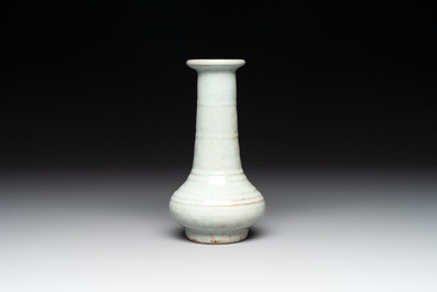 A Chinese Longquan celadon vase, possibly Yuan/Ming