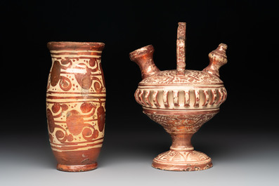 Three Hispano-Moresque lustre-glazed wares, Spain, 16th C.