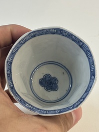 16 Chinese blue and white wares, Ming/Qing