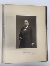 A commemorative book for foreign participators of the Brussels International Exhibition, dated 1910