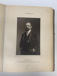 A commemorative book for foreign participators of the Brussels International Exhibition, dated 1910
