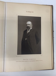 A commemorative book for foreign participators of the Brussels International Exhibition, dated 1910