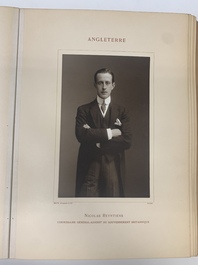 A commemorative book for foreign participators of the Brussels International Exhibition, dated 1910