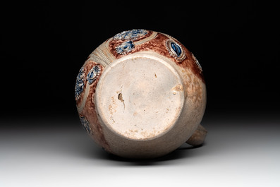 A Westerwald stoneware jug, Germany, 17th C.