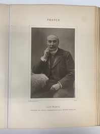 A commemorative book for foreign participators of the Brussels International Exhibition, dated 1910