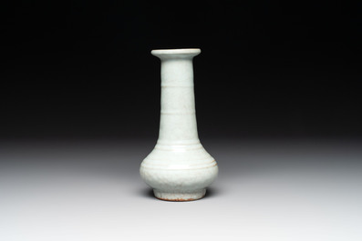 A Chinese Longquan celadon vase, possibly Yuan/Ming