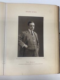 A commemorative book for foreign participators of the Brussels International Exhibition, dated 1910