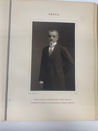 A commemorative book for foreign participators of the Brussels International Exhibition, dated 1910