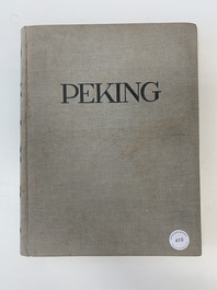 Heinz v. Perckhammer: 'Peking', a photography book on Beijing, dated 1928