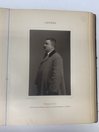 A commemorative book for foreign participators of the Brussels International Exhibition, dated 1910