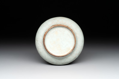 A Chinese Longquan celadon vase, possibly Yuan/Ming