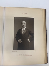 A commemorative book for foreign participators of the Brussels International Exhibition, dated 1910