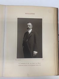 A commemorative book for foreign participators of the Brussels International Exhibition, dated 1910