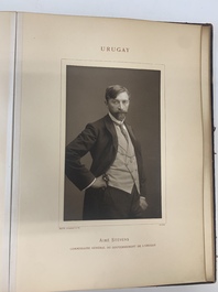 A commemorative book for foreign participators of the Brussels International Exhibition, dated 1910