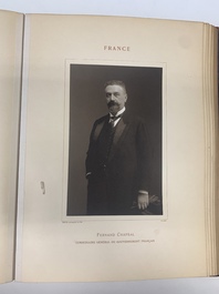 A commemorative book for foreign participators of the Brussels International Exhibition, dated 1910