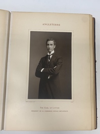 A commemorative book for foreign participators of the Brussels International Exhibition, dated 1910