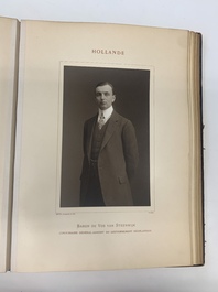 A commemorative book for foreign participators of the Brussels International Exhibition, dated 1910