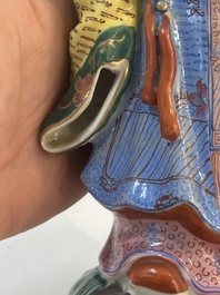 Four Chinese famille rose figures, Ge Yi Tai 戈益泰 mark, 19/20th C.