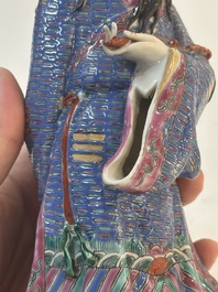 Four Chinese famille rose figures, Ge Yi Tai 戈益泰 mark, 19/20th C.