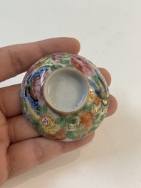 15 Chinese famille rose, qianjiang cai and monochrome wares, 19/20th C.