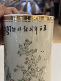 15 Chinese famille rose, qianjiang cai and monochrome wares, 19/20th C.