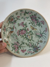 15 Chinese famille rose, qianjiang cai and monochrome wares, 19/20th C.