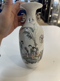 15 Chinese famille rose, qianjiang cai and monochrome wares, 19/20th C.