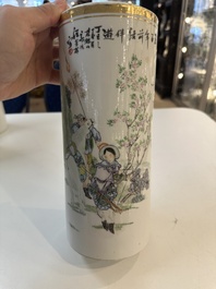 15 Chinese famille rose, qianjiang cai and monochrome wares, 19/20th C.