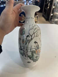 15 Chinese famille rose, qianjiang cai and monochrome wares, 19/20th C.