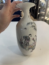 15 Chinese famille rose, qianjiang cai and monochrome wares, 19/20th C.