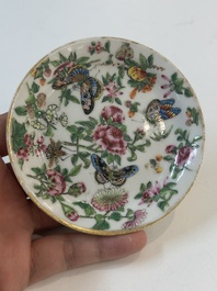 15 Chinese famille rose, qianjiang cai and monochrome wares, 19/20th C.