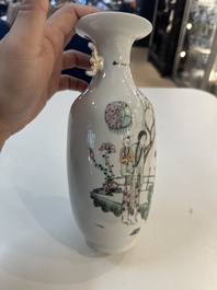 15 Chinese famille rose, qianjiang cai and monochrome wares, 19/20th C.