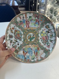 15 Chinese famille rose, qianjiang cai and monochrome wares, 19/20th C.