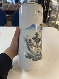 15 Chinese famille rose, qianjiang cai and monochrome wares, 19/20th C.