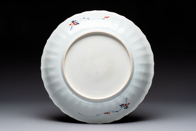 A Chinese famille verte armorial 'Provinces' dish with the arms of Amsterdam, Kangxi