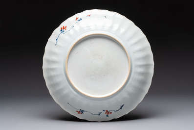 A Chinese famille verte armorial 'Provinces' dish with the arms of Utrecht, Kangxi