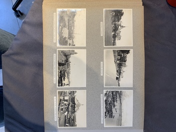 A photo album with sights, landmarks and people of Shanghai, 19/20th C.