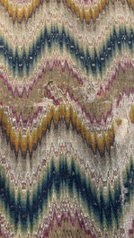 A large Italian woollen embroidered 'Bargello' or flame stitch wall hanging, 18th C.