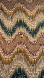 A large Italian woollen embroidered 'Bargello' or flame stitch wall hanging, 18th C.