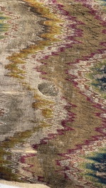 A large Italian woollen embroidered 'Bargello' or flame stitch wall hanging, 18th C.
