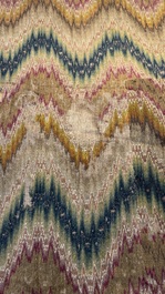 A large Italian woollen embroidered 'Bargello' or flame stitch wall hanging, 18th C.