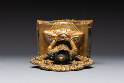 A Chinese gilt-bronze Buddha Amitayus, 18th C.